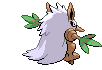 Sprite Animado Shiftry Blanco Negro
