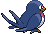Sprite Animado Taillow Blanco Negro