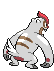 Sprite Animado Vigoroth Blanco Negro