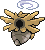 Sprite Animado Shedinja Blanco Negro