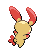 Sprite Animado Plusle Blanco Negro