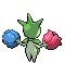 Sprite Animado Roselia Blanco Negro