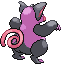 Sprite Animado Grumpig Blanco Negro