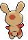 Sprite Animado Spinda Blanco Negro