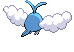 Sprite Animado Swablu Blanco Negro