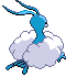 Sprite Animado Altaria Blanco Negro