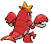 Sprite Animado Crawdaunt Blanco Negro