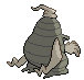 Sprite Animado Dusclops Blanco Negro