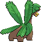 Sprite Animado Tropius Blanco Negro