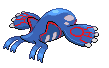 Sprite Animado Kyogre Blanco Negro