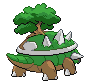 Sprite Animado Torterra Blanco Negro
