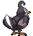 Sprite Animado Staravia Blanco Negro