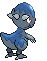 Sprite Animado Cranidos Blanco Negro
