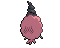 Sprite Animado Burmy Blanco Negro
