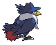 Sprite Animado Honchkrow Blanco Negro