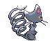 Sprite Animado Glameow Blanco Negro