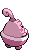 Sprite Animado Happiny Blanco Negro