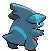 Sprite Animado Gible Blanco Negro