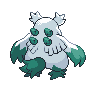 Sprite Animado Abomasnow Blanco Negro