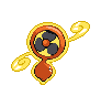Sprite Animado Rotom Blanco Negro
