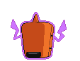 Sprite Animado Rotom Blanco Negro