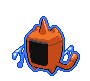 Sprite Animado Rotom Blanco Negro