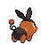 Sprite Animado Tepig Blanco Negro