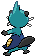 Sprite Animado Dewott Blanco Negro