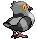 Sprite Animado Pidove Blanco Negro