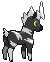 Sprite Animado Blitzle Blanco Negro