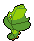 Sprite Animado Sewaddle Blanco Negro