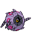 Sprite Animado Whirlipede Blanco Negro
