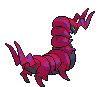 Sprite Animado Scolipede Blanco Negro