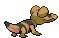 Sprite Animado Sandile Blanco Negro