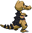Sprite Animado Krokorok Blanco Negro