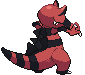 Sprite Animado Krookodile Blanco Negro
