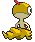 Sprite Animado Scraggy Blanco Negro