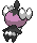 Sprite Animado Gothita Blanco Negro