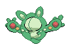 Sprite Animado Reuniclus Blanco Negro
