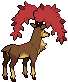 Sprite Animado Sawsbuck Blanco Negro