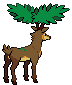 Sprite Animado Sawsbuck Blanco Negro