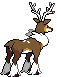 Sprite Animado Sawsbuck Blanco Negro