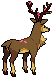 Sprite Animado Sawsbuck Blanco Negro