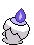 Sprite Animado Litwick Blanco Negro