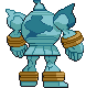Sprite Animado Golurk Blanco Negro