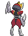 Sprite Animado Bisharp Blanco Negro