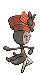 Sprite Animado Meloetta Blanco Negro