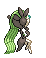 Sprite Animado Meloetta Blanco Negro