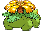 Sprite Animado Venusaur Blanco Negro