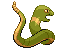 Sprite Animado Ekans Blanco Negro